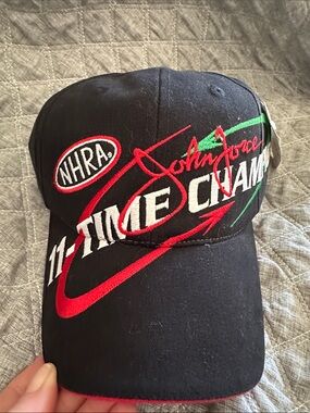 NHRA Black '11-Time Champ' Embroidered Baseball Cap